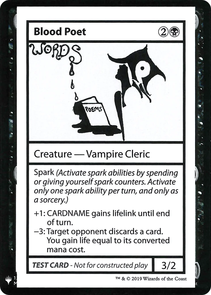 Blood Poet · Mystery Booster Playtest Cards 2019