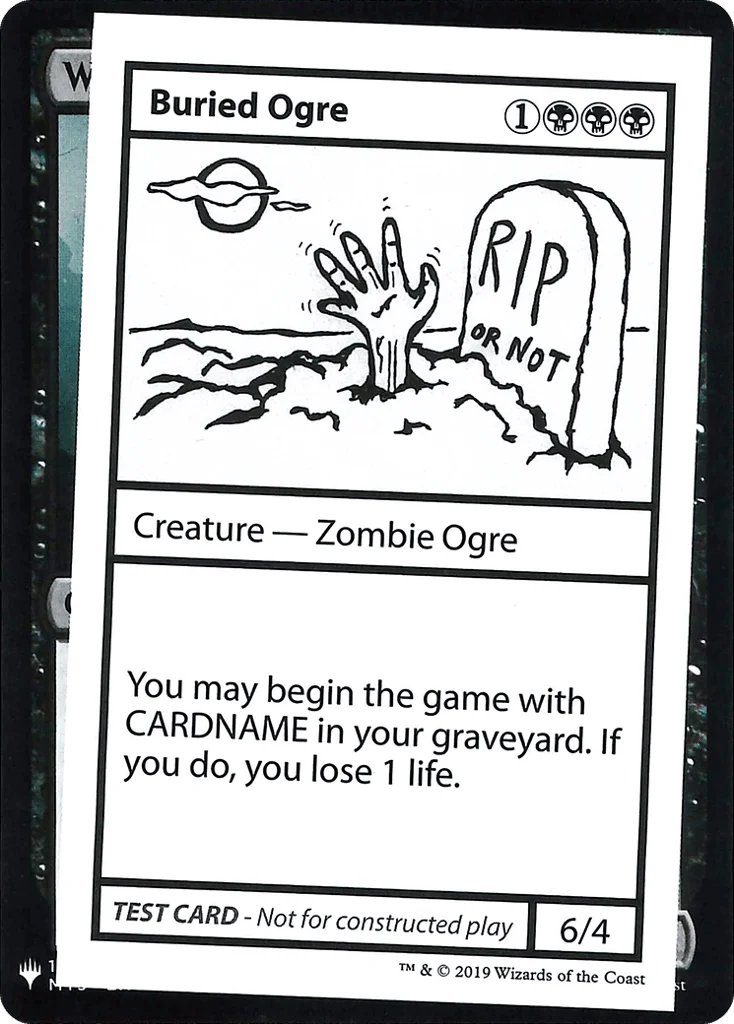 Buried Ogre · Mystery Booster Playtest Cards 2019