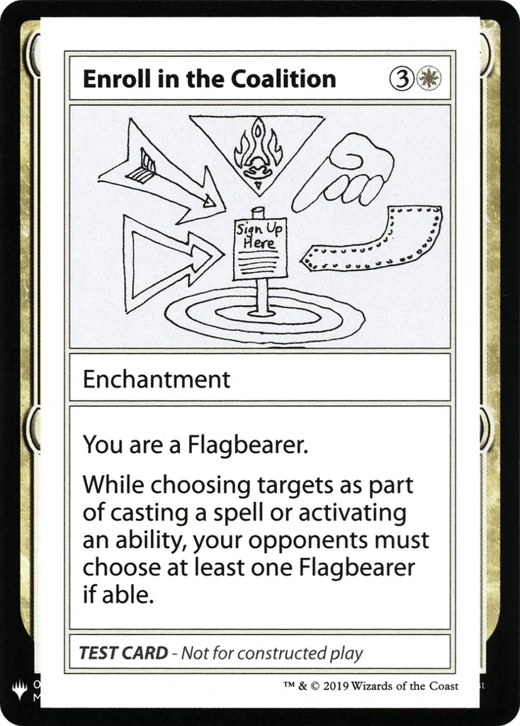 Enroll in the Coalition · Mystery Booster Playtest Cards 2019