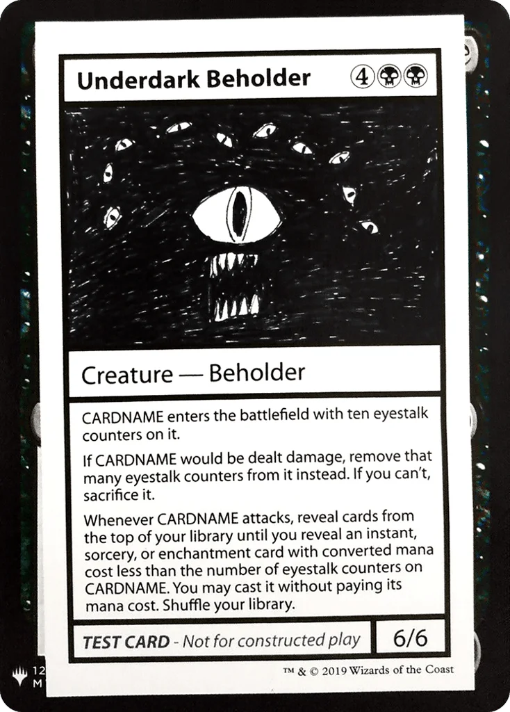 Underdark Beholder · Mystery Booster Playtest Cards 2019