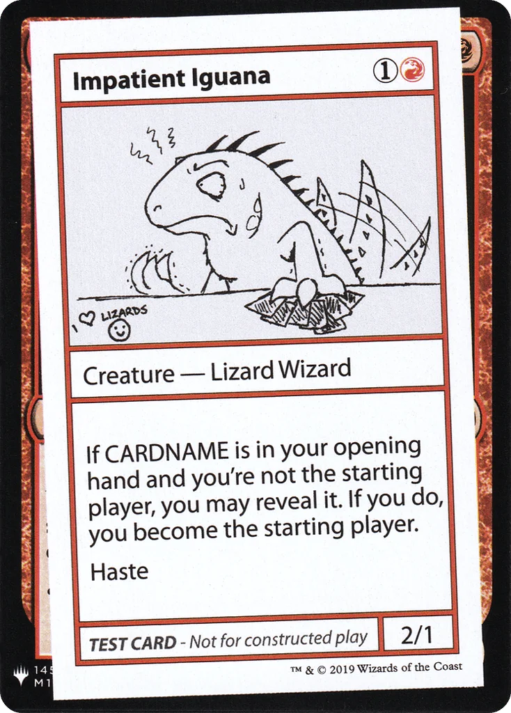 Impatient Iguana · Mystery Booster Playtest Cards 2019