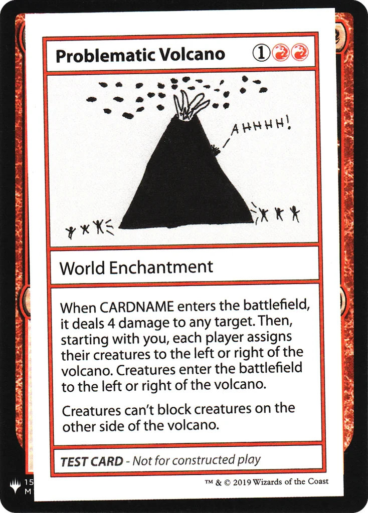 Problematic Volcano · Mystery Booster Playtest Cards 2019