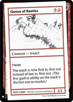 Queue of Beetles
