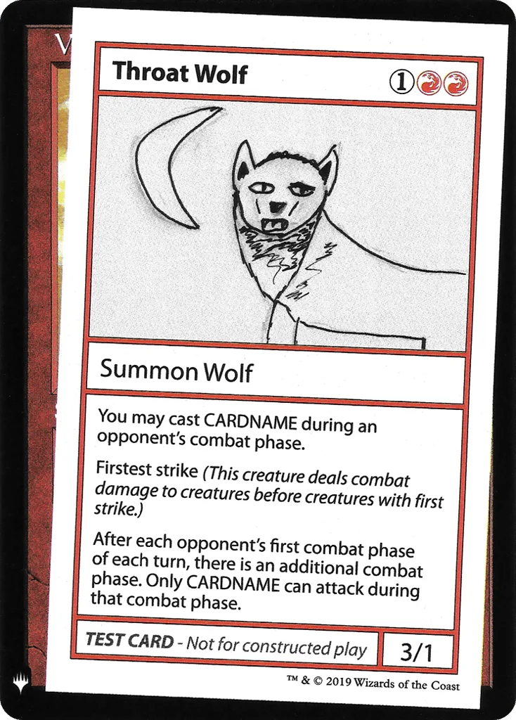 Throat Wolf · Mystery Booster Playtest Cards 2019
