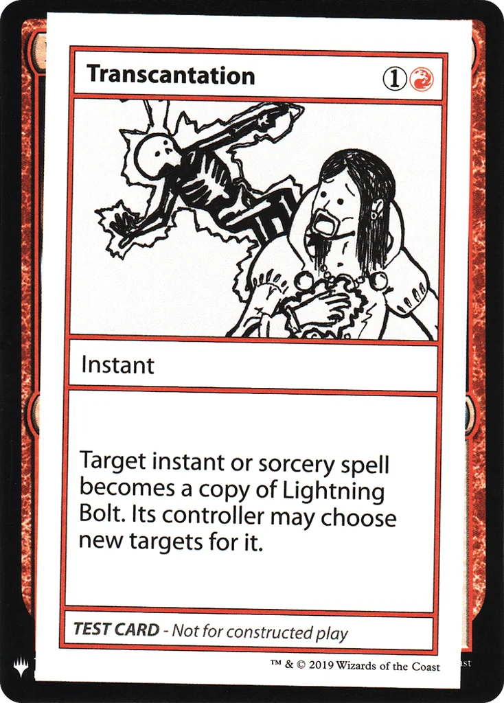 Transcantation · Mystery Booster Playtest Cards 2019