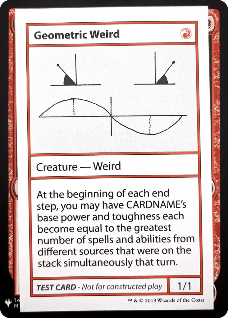 Geometric Weird · Mystery Booster Playtest Cards 2019