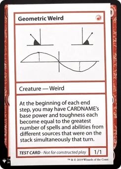 Geometric Weird