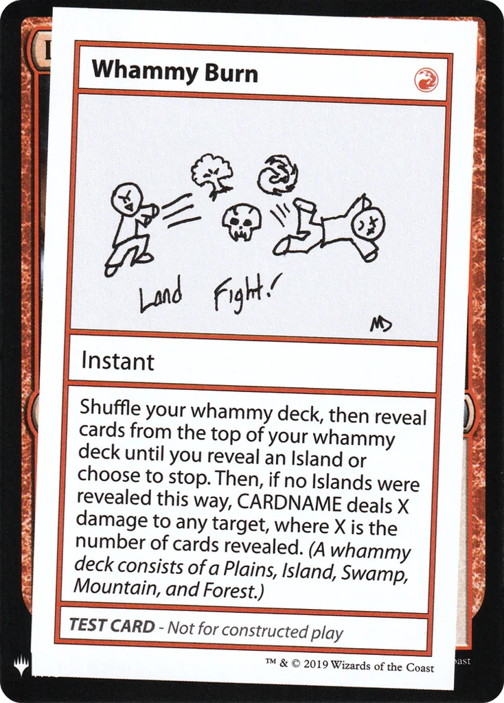Whammy Burn · Mystery Booster Playtest Cards 2019