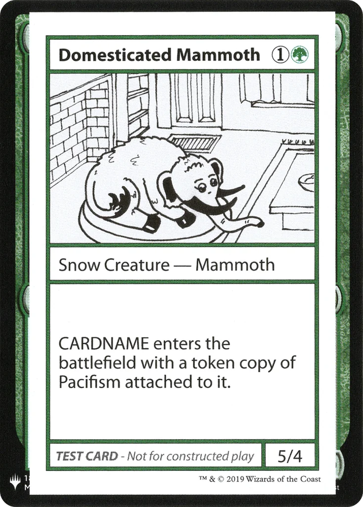 Domesticated Mammoth · Mystery Booster Playtest Cards 2019
