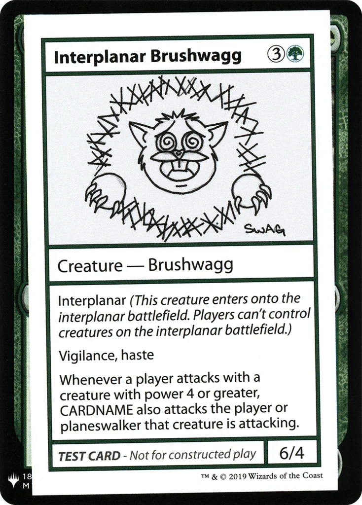 Interplanar Brushwagg · Mystery Booster Playtest Cards 2019