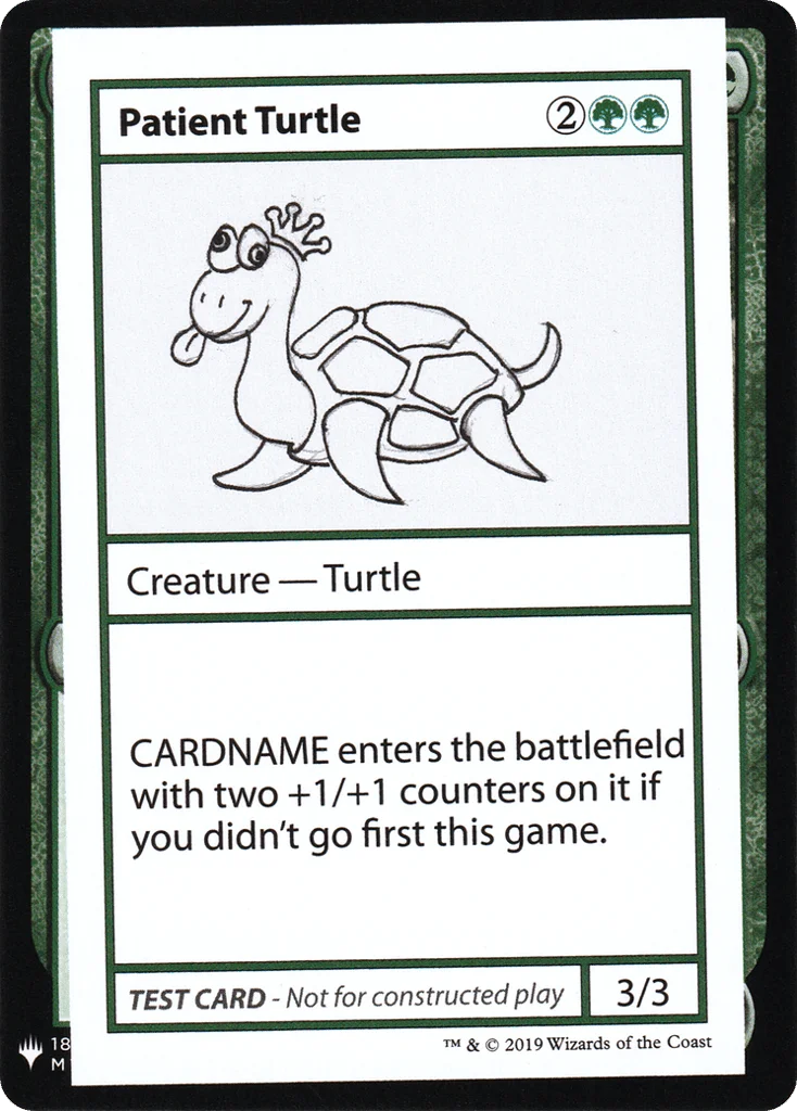 Patient Turtle · Mystery Booster Playtest Cards 2019