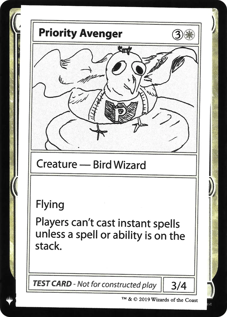 Priority Avenger · Mystery Booster Playtest Cards 2019
