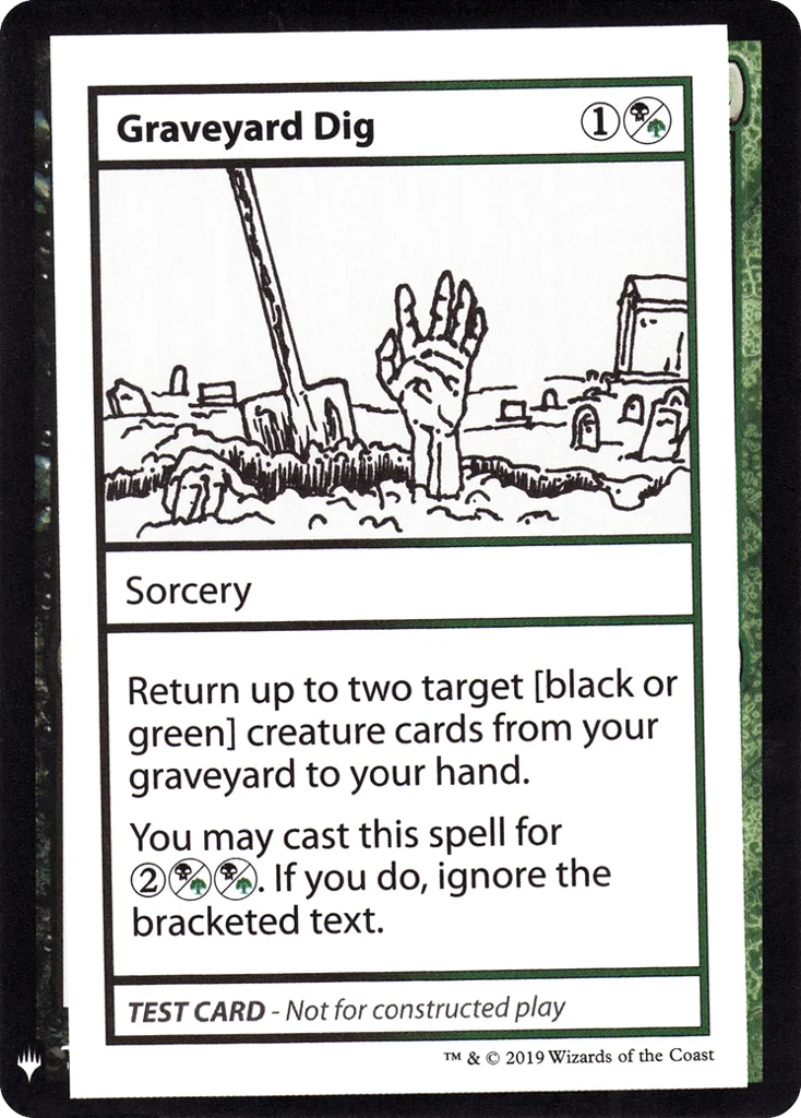 Graveyard Dig · Mystery Booster Playtest Cards 2019