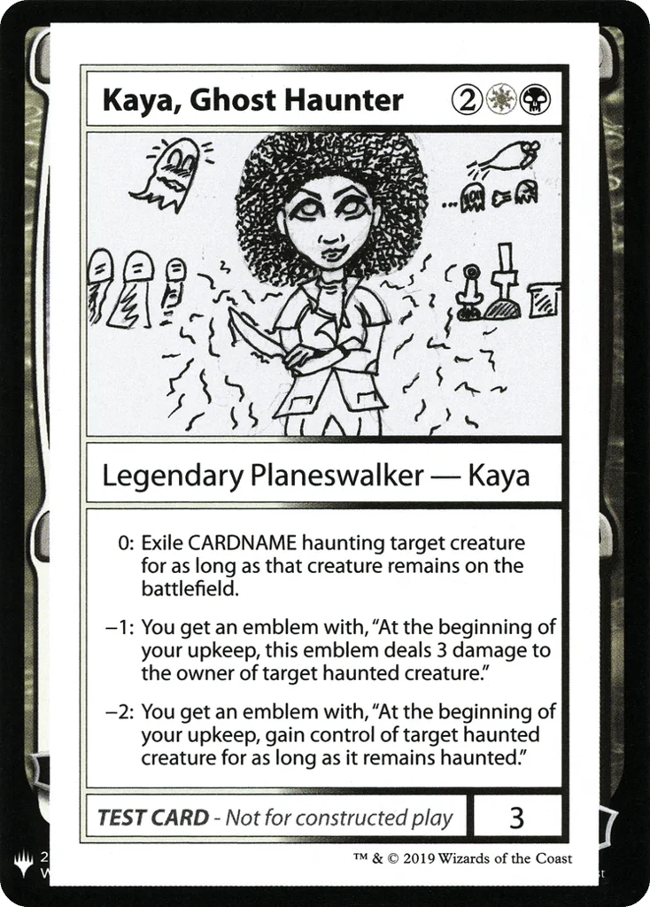 Kaya, Ghost Haunter · Mystery Booster Playtest Cards 2019