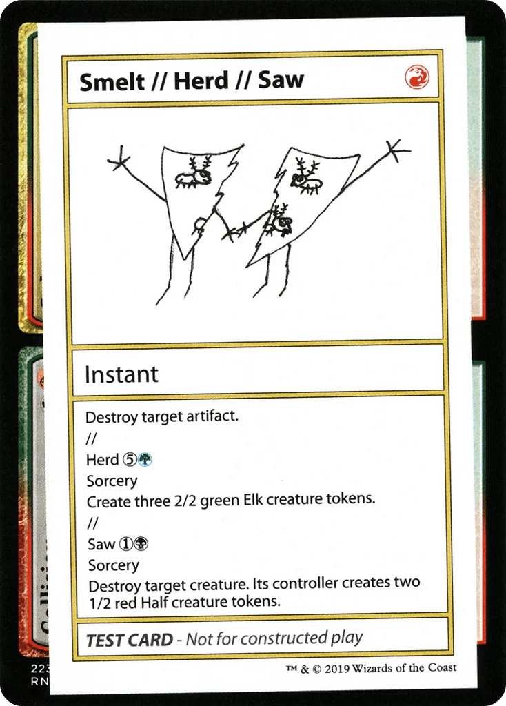 Smelt // Herd // Saw · Mystery Booster Playtest Cards 2021