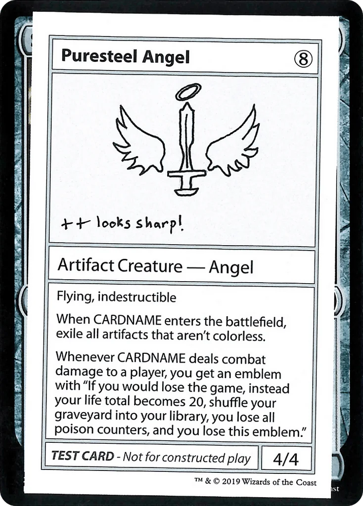 Puresteel Angel · Mystery Booster Playtest Cards 2021