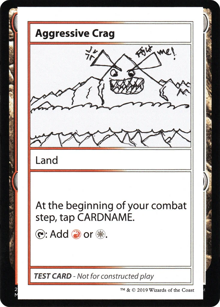 Aggressive Crag · Mystery Booster Playtest Cards 2021