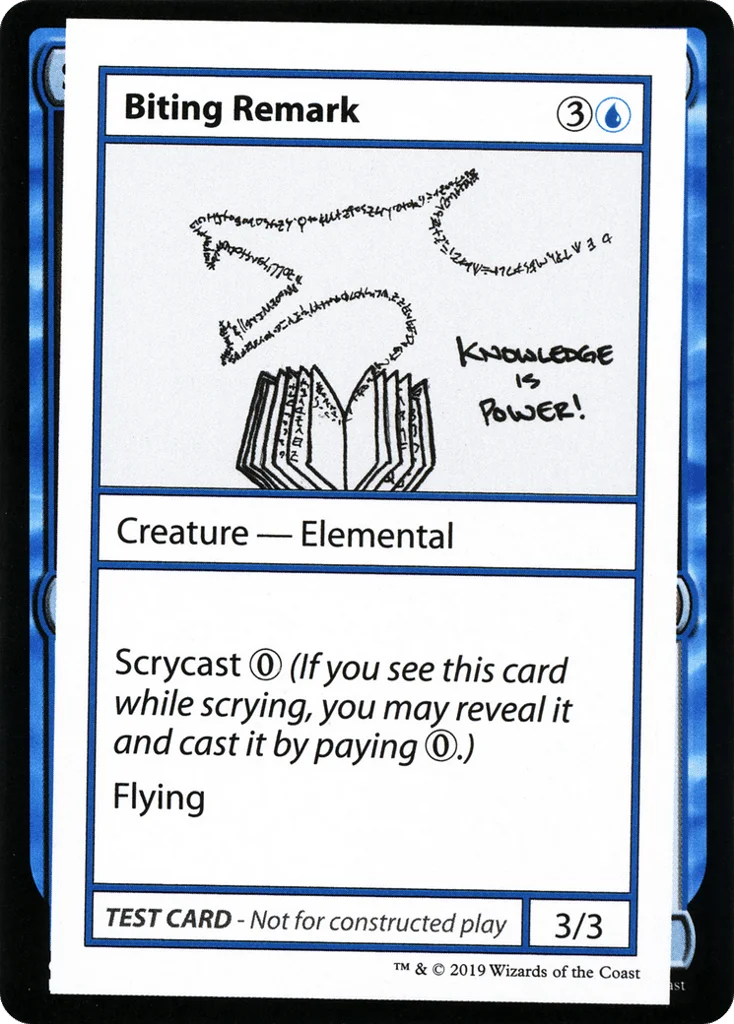 Biting Remark · Mystery Booster Playtest Cards 2021