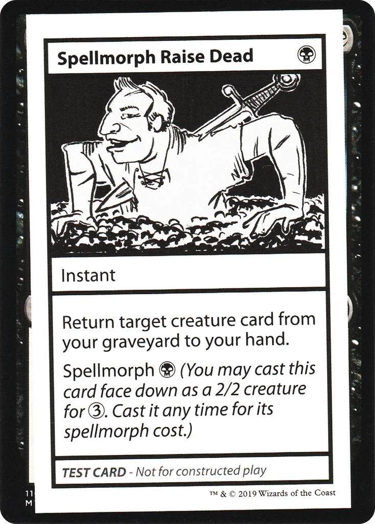 Spellmorph Raise Dead · Mystery Booster Playtest Cards 2021