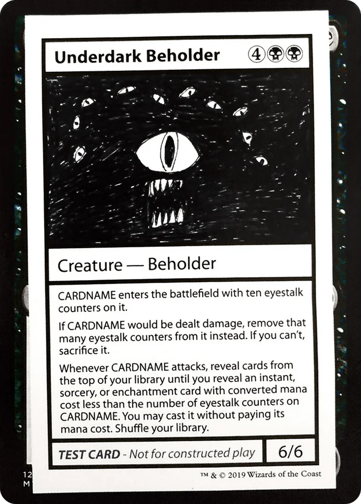 Underdark Beholder · Mystery Booster Playtest Cards 2021