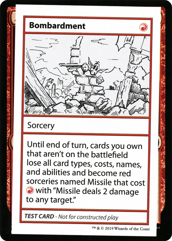 Bombardment · Mystery Booster Playtest Cards 2021
