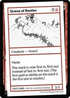 Queue of Beetles