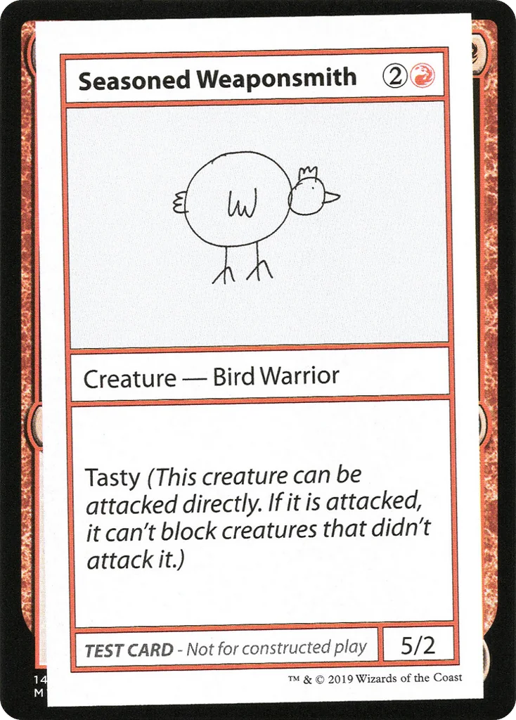 Seasoned Weaponsmith · Mystery Booster Playtest Cards 2021