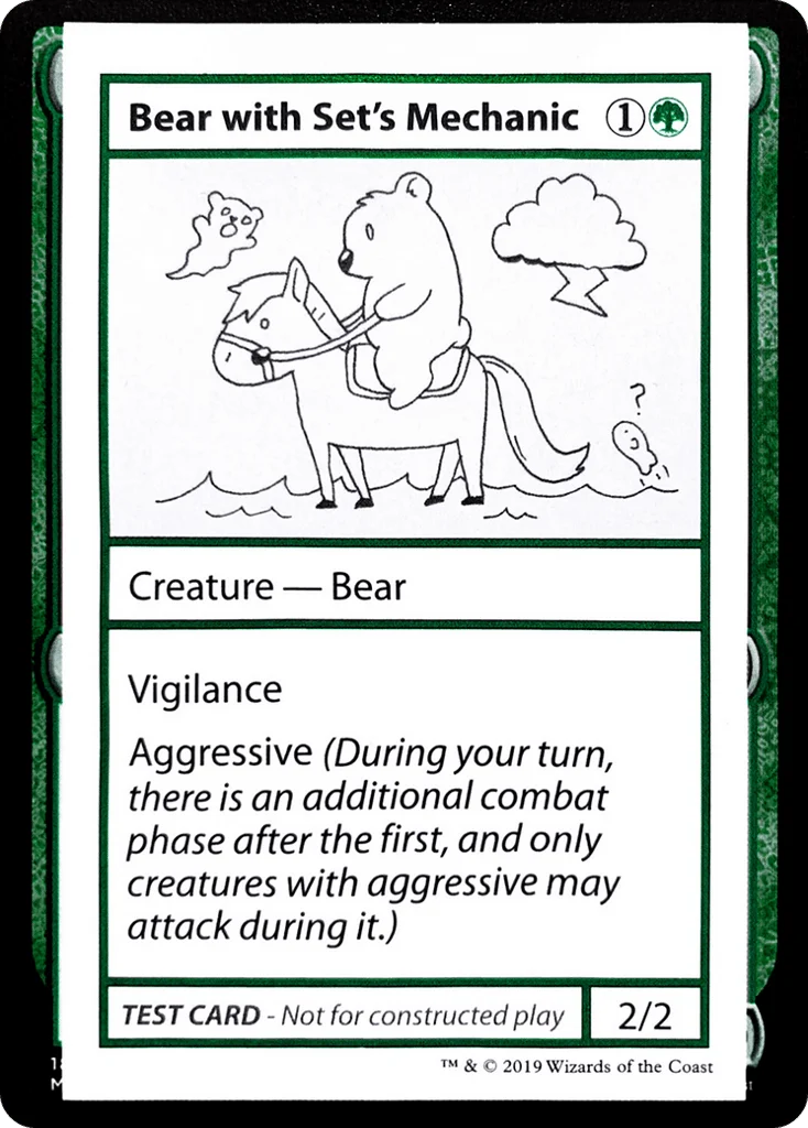 Bear with Set's Mechanic · Mystery Booster Playtest Cards 2021