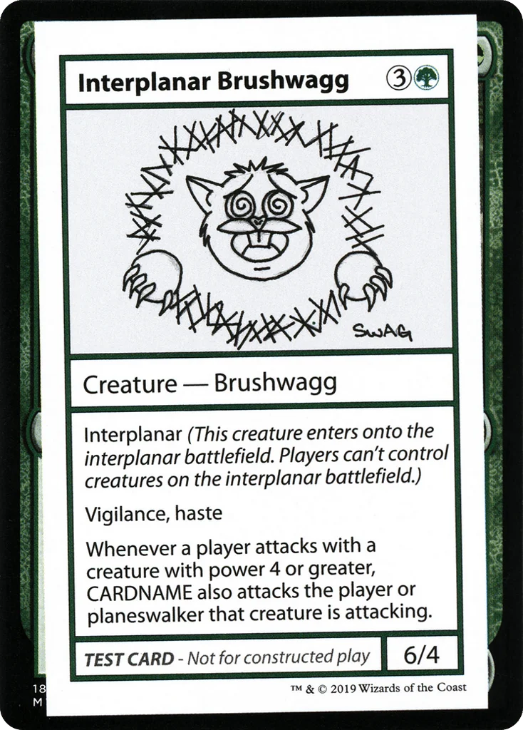Interplanar Brushwagg · Mystery Booster Playtest Cards 2021