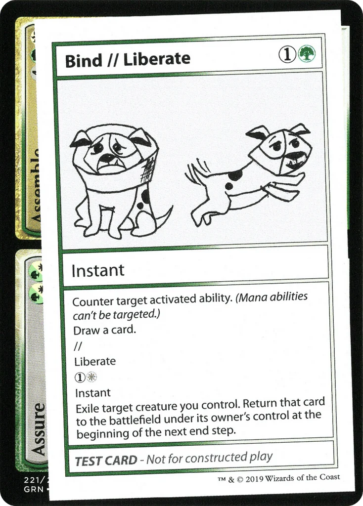 Bind // Liberate · Mystery Booster Playtest Cards 2021
