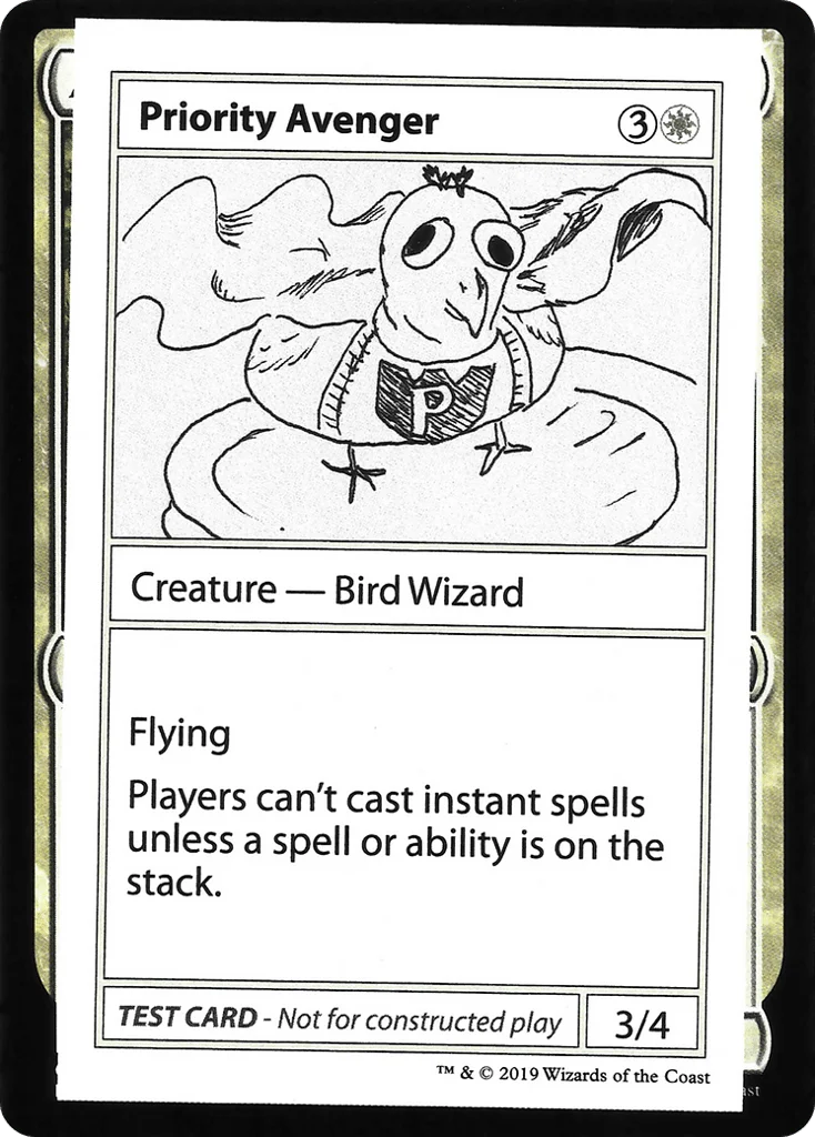 Priority Avenger · Mystery Booster Playtest Cards 2021