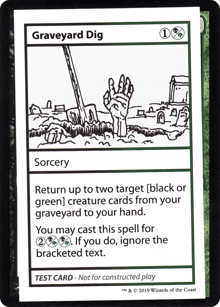 Graveyard Dig · Mystery Booster Playtest Cards 2021