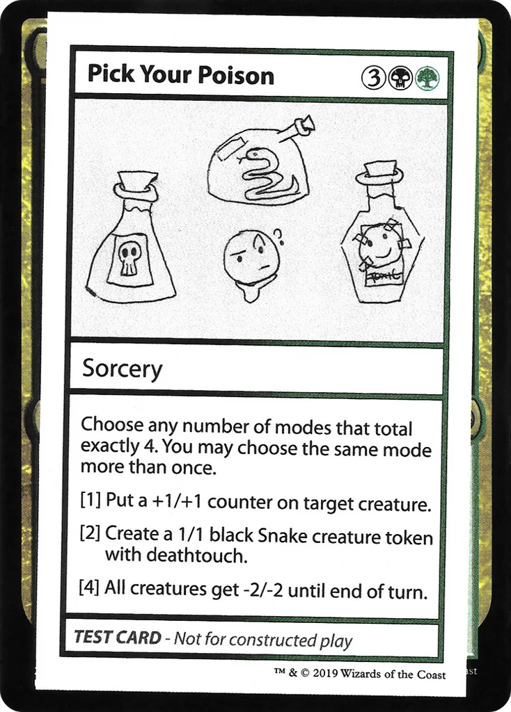 Pick Your Poison · Mystery Booster Playtest Cards 2021