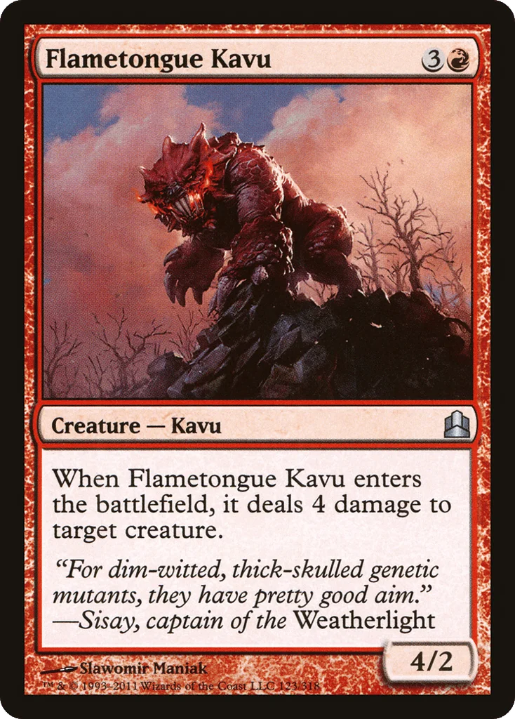 Flametongue Kavu · Commander 2011