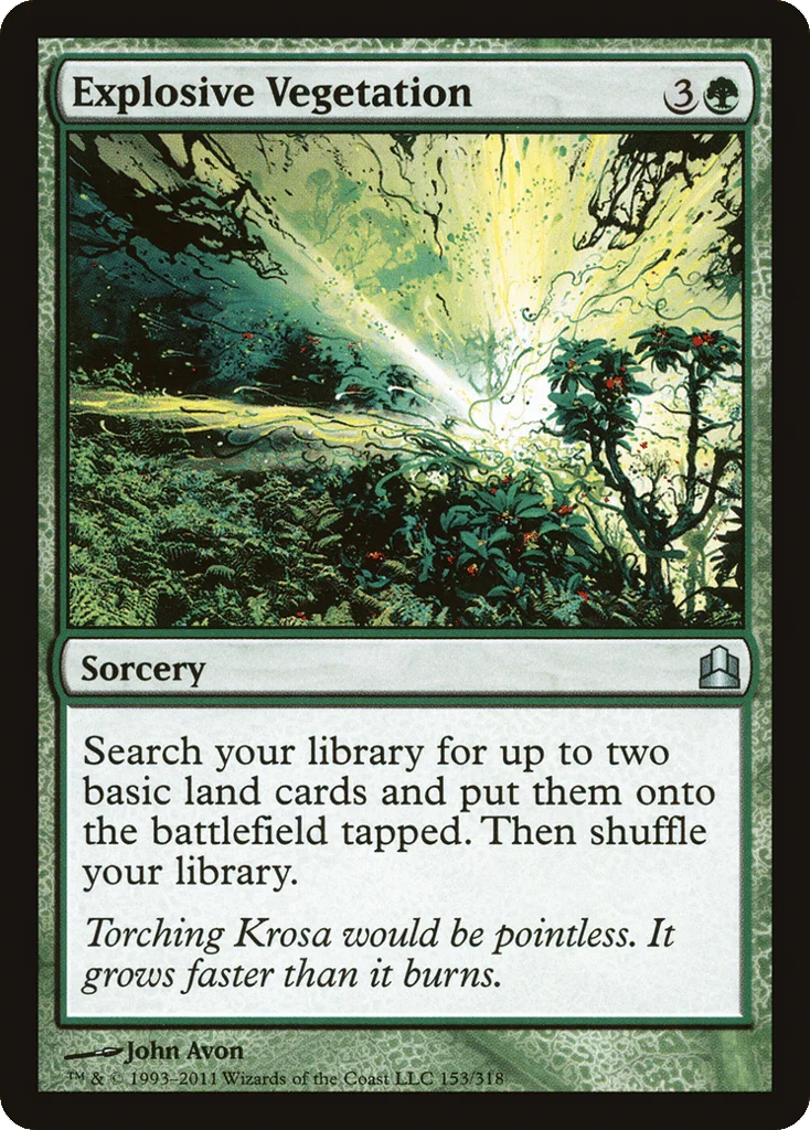 Explosive Vegetation · Commander 2011