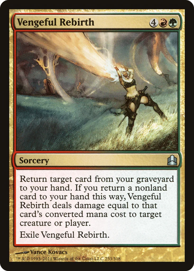 Vengeful Rebirth · Commander 2011