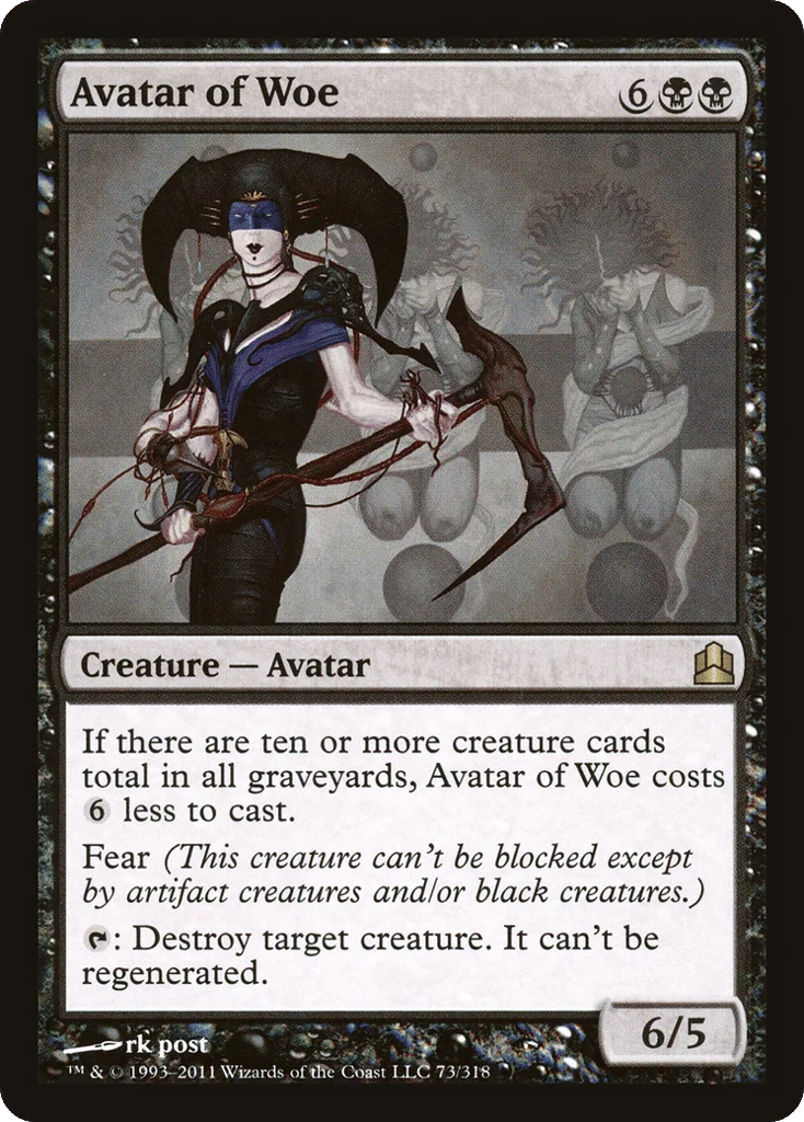 Avatar of Woe · Commander 2011