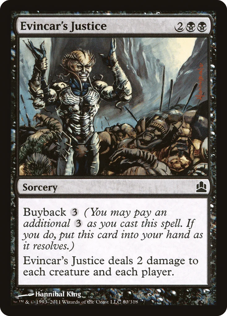 Evincar's Justice · Commander 2011