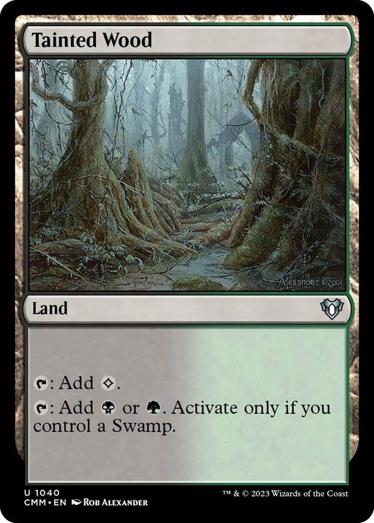 Tainted Wood · Commander Masters