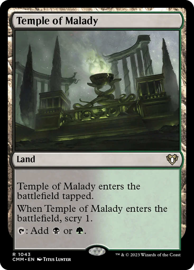 Temple of Malady · Commander Masters