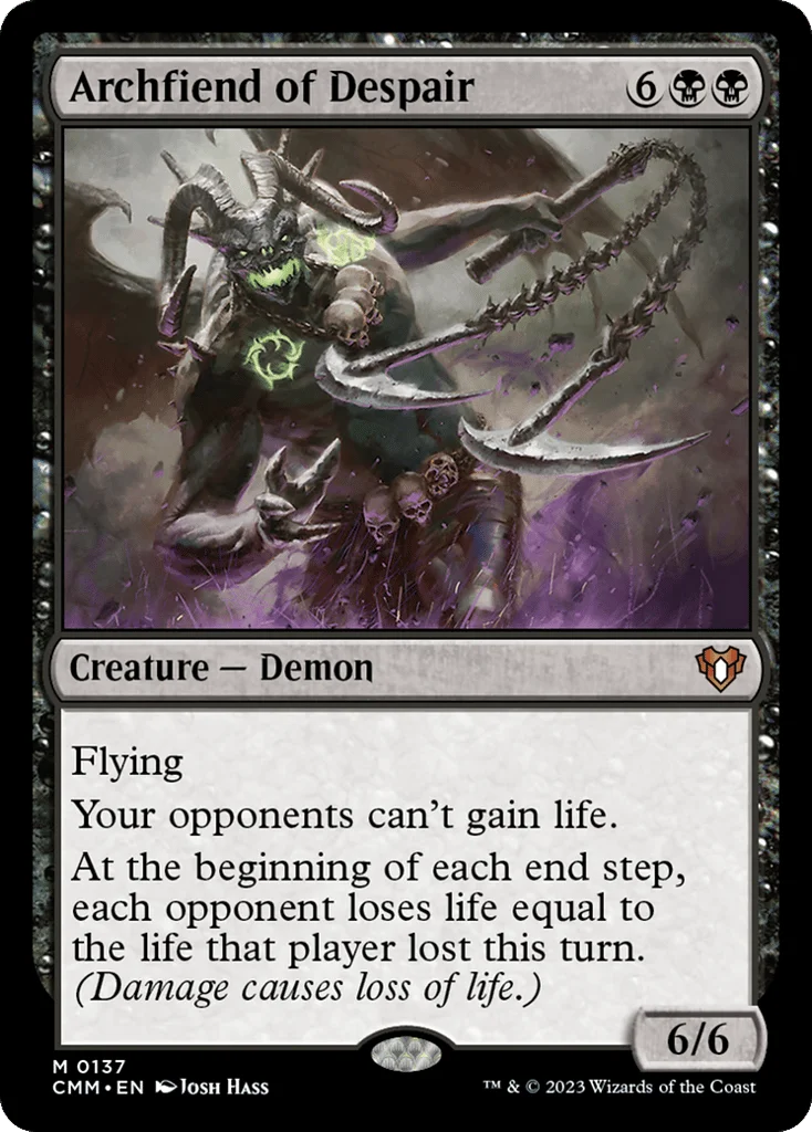 Archfiend of Despair · Commander Masters