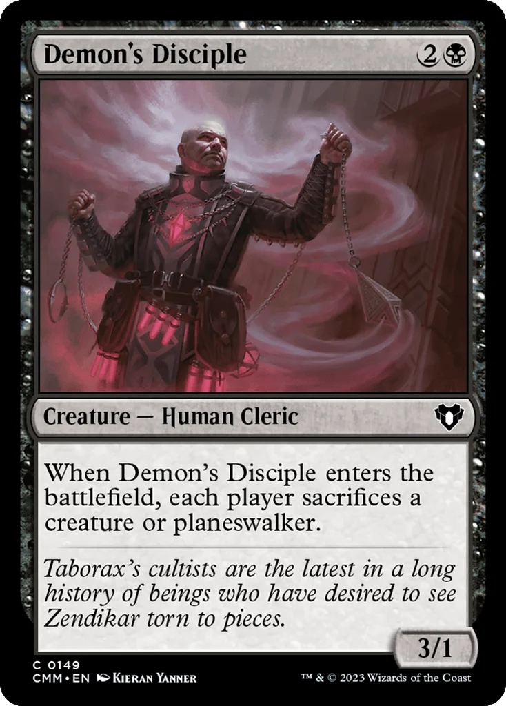 Demon's Disciple · Commander Masters
