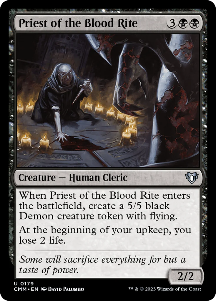 Priest of the Blood Rite · Commander Masters