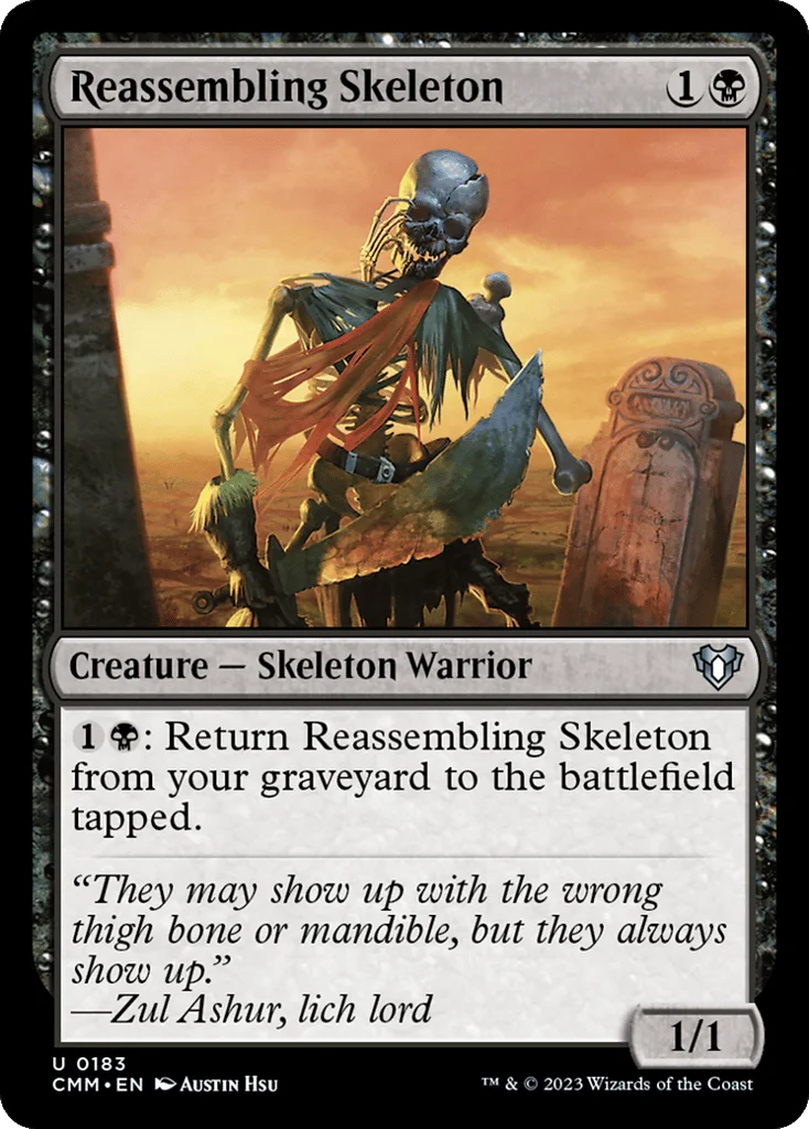 Reassembling Skeleton · Commander Masters