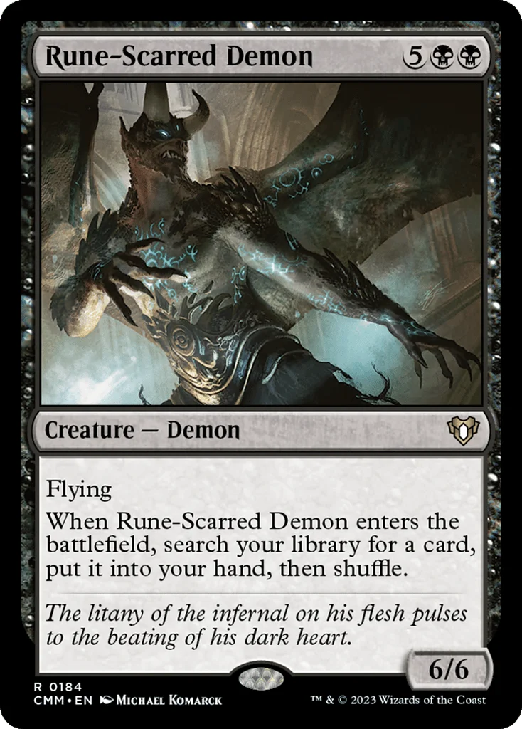 Rune-Scarred Demon · Commander Masters