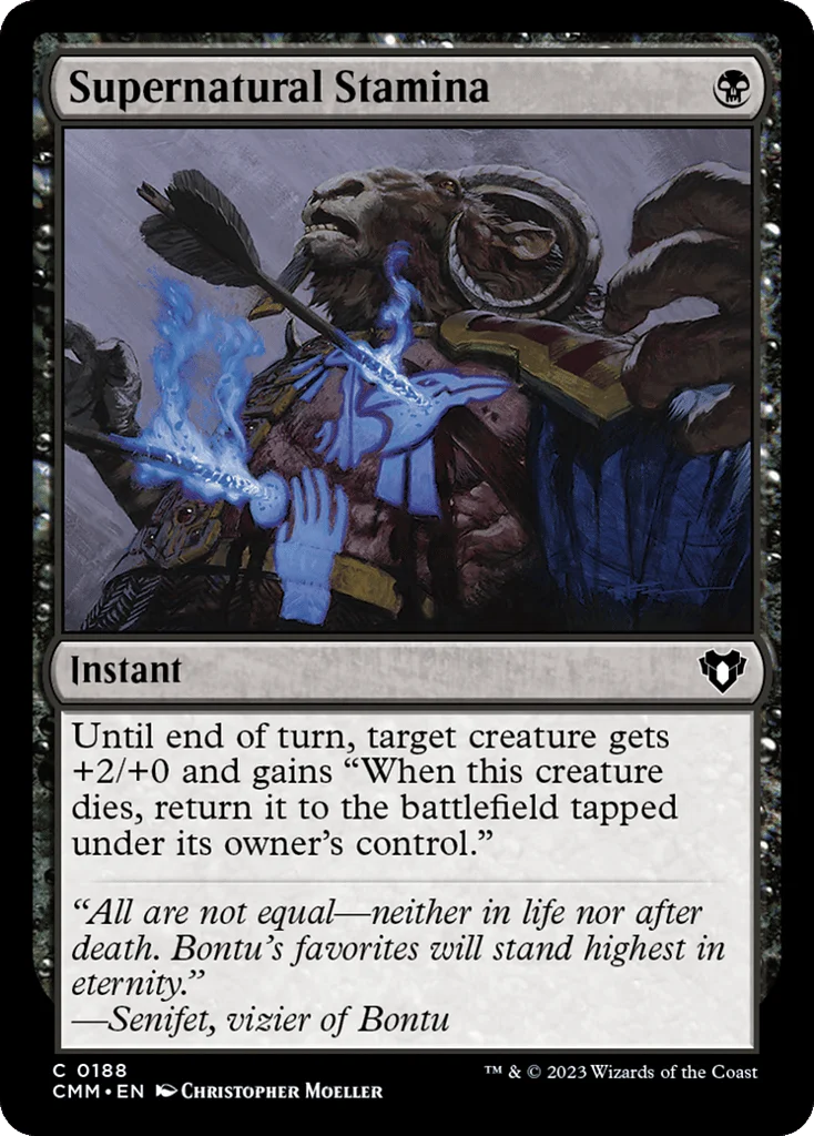 Supernatural Stamina · Commander Masters