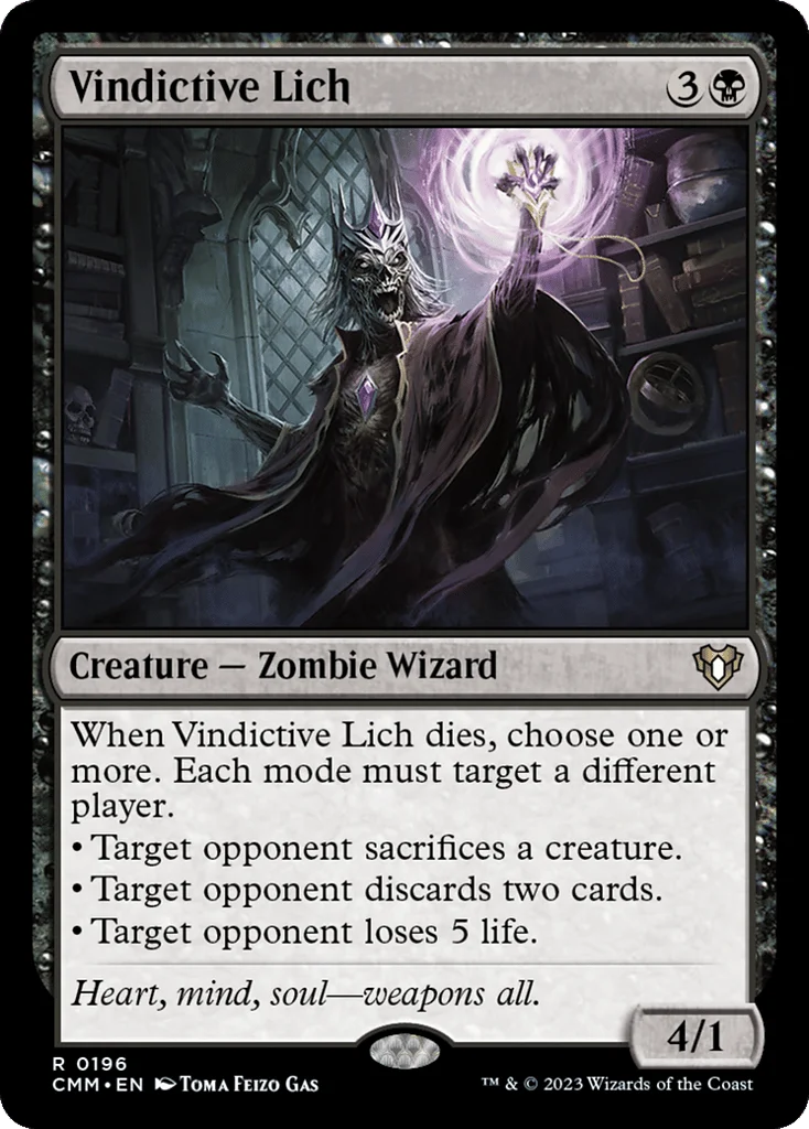 Vindictive Lich · Commander Masters