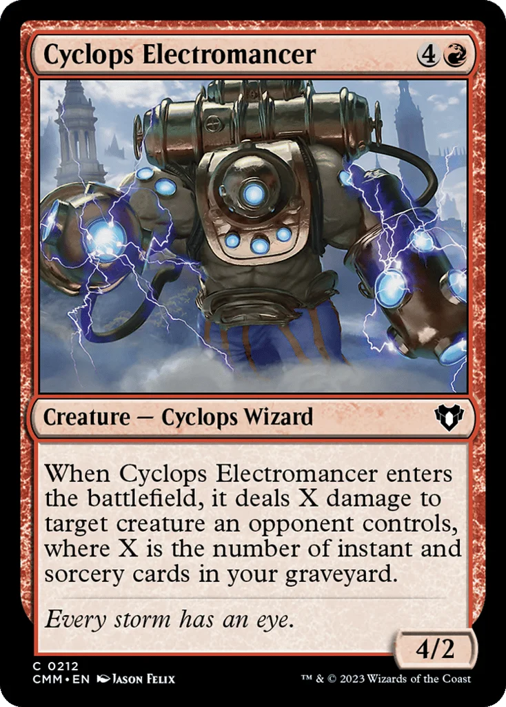 Cyclops Electromancer · Commander Masters