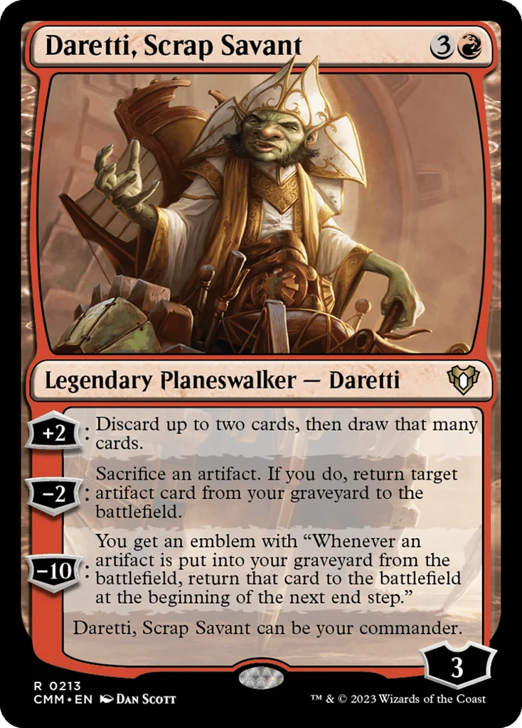 Daretti, Scrap Savant · Commander Masters