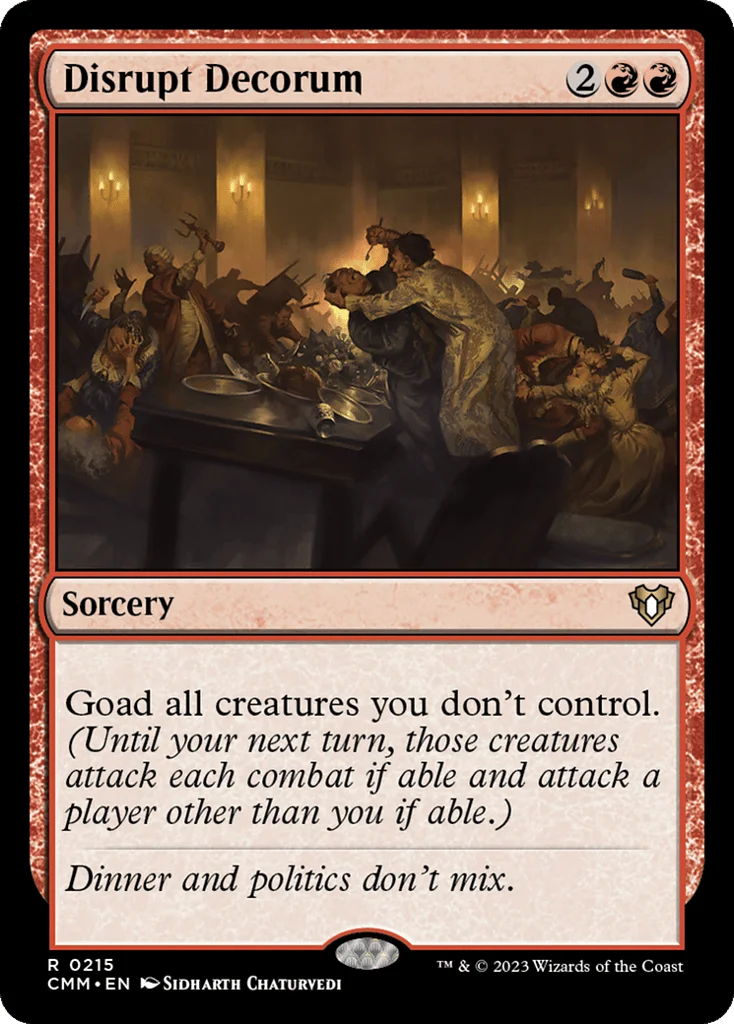 Disrupt Decorum · Commander Masters